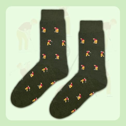 SOKOUHONNER Golf Socks - Funny Golf Gifts for Men Women Gift Socks for Sports Fans Players and Lovers Gifts Box Ready for Present in Saudi Arabia