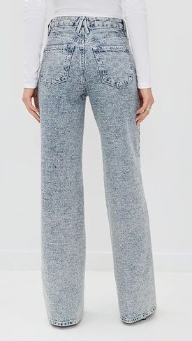 Good American Women's Good Skate Wide Crystal Jeans in Saudi Arabia