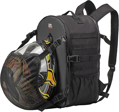 KEMIMOTO Motorcycle Helmet Backpack, 20L Helmet Bag with Hidden Helmet Net, Large Capacity Helmet Holder for Helmets in Saudi Arabia