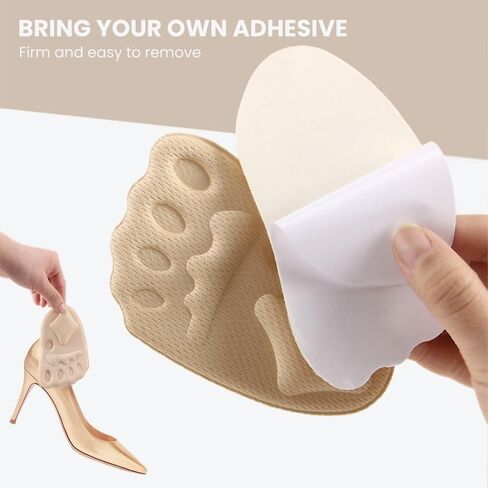 Pain Release Insoles Foot Protector Soft Thickening Metatarsal Foot Pads Non-Slip Forefoot Cushion Women in Saudi Arabia