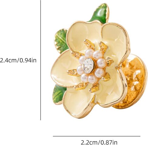 Elegant Scarf Ring and Brooch Set for Women - Dual Function Clip Pin for Bufandas, Shirt Ties, Slide Buckle Fashion Accessory in Saudi Arabia