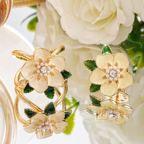 Elegant Scarf Ring and Brooch Set for Women - Dual Function Clip Pin for Bufandas, Shirt Ties, Slide Buckle Fashion Accessory in Saudi Arabia