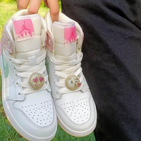FADLAB Shoe Charms for Sneakers – Handcrafted Sneaker Charms with Bold Emoji-Inspired Designs and Gemstone Details – 2-Piece Set in Saudi Arabia