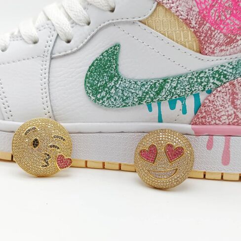 FADLAB Shoe Charms for Sneakers – Handcrafted Sneaker Charms with Bold Emoji-Inspired Designs and Gemstone Details – 2-Piece Set in Saudi Arabia