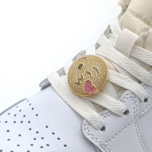 FADLAB Shoe Charms for Sneakers – Handcrafted Sneaker Charms with Bold Emoji-Inspired Designs and Gemstone Details – 2-Piece Set in Saudi Arabia