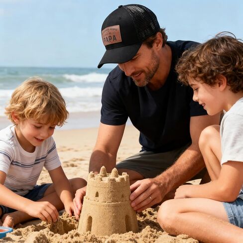 Papa Trucker Hat for Men, Father's Day Christmas Birthday Gifts for Dad from Daughter Son, Adjustable Baseball Cap in Saudi Arabia