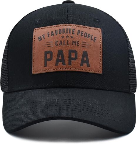 Papa Trucker Hat for Men, Father's Day Christmas Birthday Gifts for Dad from Daughter Son, Adjustable Baseball Cap in Saudi Arabia