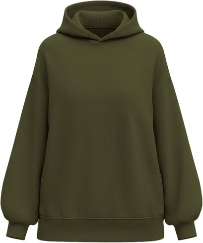 PRETTYGARDEN Hoodies for Women Oversized Pullover Sweatshirts Ruched Long Sleeve Casual Tops Spring Fall Fashion Y2K Clothes in Saudi Arabia