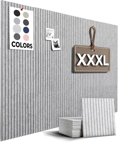 لوحة الفلين الكبيرة للجدار 59 "× 36" ، لوحة إعلانات أسود | 15 حزمة شعرت بلاط الجدار | لوحات Cork for Office Pin Board Board Boards Cork in Kuwait