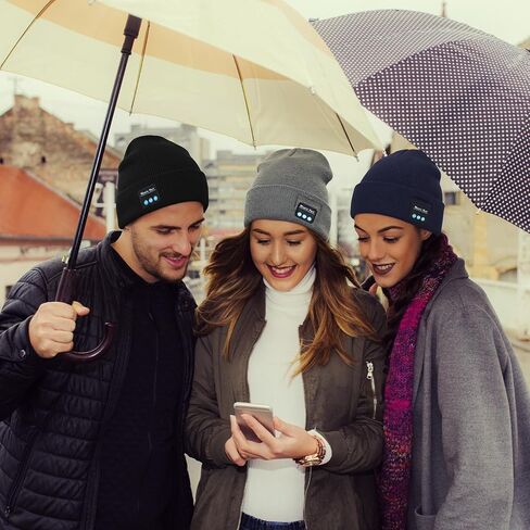 Honoson 12 Pack Bluetooth Beanies Hats Bulk Wireless Warm Winter Knitting Music Hats with Headphone for Unisex Outdoor Sports in Saudi Arabia
