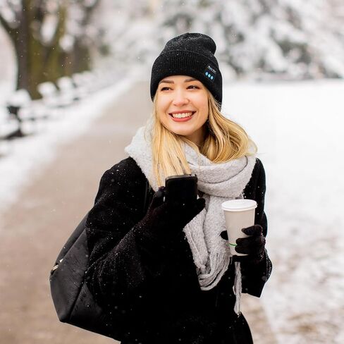 Honoson 12 Pack Bluetooth Beanies Hats Bulk Wireless Warm Winter Knitting Music Hats with Headphone for Unisex Outdoor Sports in Saudi Arabia