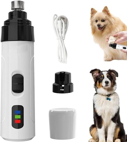 Heusom Silent Groom Pro Nail Grinder, 2025 New Heusom Dog Nail Trimmer, Rechargeable USB Charging Pet Nail Grinders for Dog, Electric Dog Nail Clippers, Pet Paws Grooming Smoothing Tool (1 Set) in Kuwait