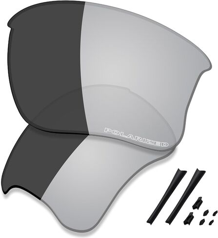 عدسات بديلة ممتازة من SAUCER وأطقم مطاطية لسترة Oakley Flak XLJ | نظارات شمسية من Flak Jacket مقاس XLJ منخفضة الجسر in Kuwait