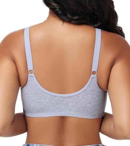 Oscrenia Wirefree Front Closure Cotton Bra for Women Non Padded Plus Size(34C-42DD) in Saudi Arabia