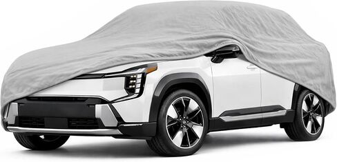 BDK SUV Car Cover for Automobiles, Heavy Duty All Weather Car Cover for SUVs, Outdoor Car Cover Waterproof All Weather SUV, Full Exterior Cover Rain Snow Dust UV Protection Storage - 210L x 77W x 60H in Kuwait