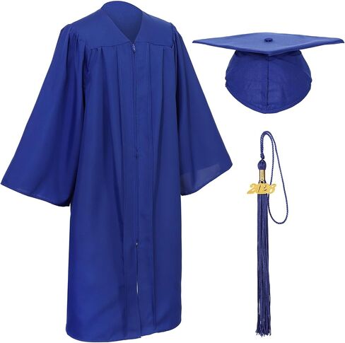 قبعة تخرج غير لامعة للجنسين وحزمة شرابة للمدرسة الثانوية والبكالوريوس in Kuwait