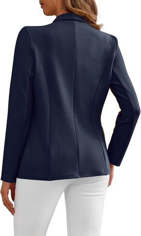 Womens Casual Work Office Blazers Fashion Open Front Long Sleeve Blazer Jackets Lightweight Business Suit Jacket in Saudi Arabia