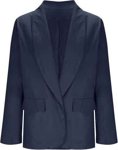 Womens Casual Work Office Blazers Fashion Open Front Long Sleeve Blazer Jackets Lightweight Business Suit Jacket in Saudi Arabia