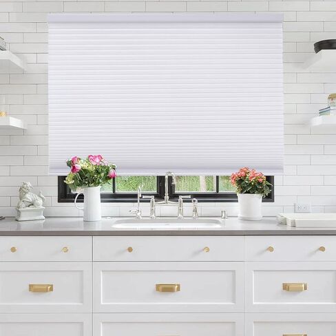 CHICOLOGY Cellular Shades – 28x84 Cordless Honeycomb Window Blinds, Morning-Mist | Energy Efficient | Light Filtering | Noise Reducing | Ideal for Bedrooms, Offices & Kitchens in Saudi Arabia