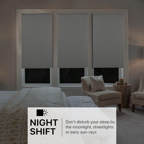 CHICOLOGY Cellular Shades – 28x84 Cordless Honeycomb Window Blinds, Morning-Mist | Energy Efficient | Light Filtering | Noise Reducing | Ideal for Bedrooms, Offices & Kitchens in Saudi Arabia