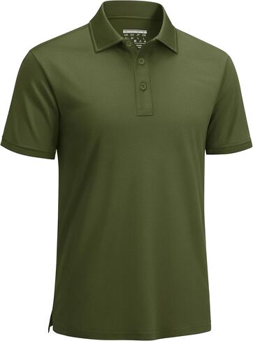 Mens Polo Shirts Performance Short Sleeve Dry Fit Moisture Wicking Collared Men's Golf T-Shirt Athletic in Kuwait