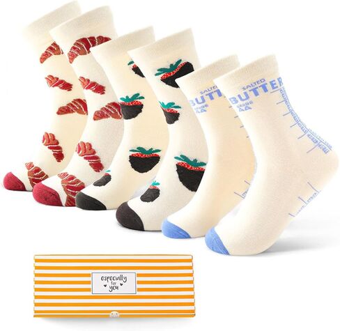 ARTLEMON'S Pickle Socks 3-Pack – Fun Pattern Crew Socks for Men & Women Gift Idea in Saudi Arabia
