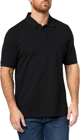 Karl Lagerfeld Mens Straight Collar Chest Logo Short Sleeve Contrast Trim Polo in Saudi Arabia