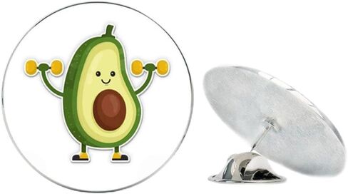 NYC Jewelers Avocado Exercising Cute Metal 0.75" Lapel Hat Pin Tie Tack Pinback in Saudi Arabia