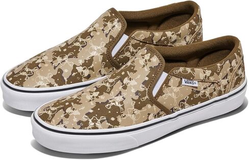 Vans Men's Asher Slip-on Shoes, Alien Skull Camo, 11 in Saudi Arabia