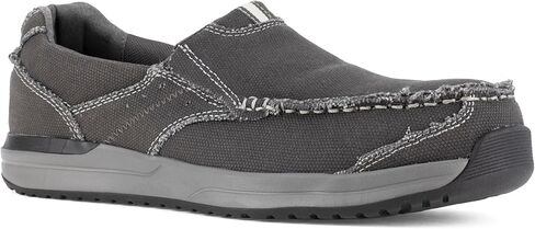 Rockport Mens Rk2151 Langdon Safety Sd10 Composite Toe Casual Work Slip-on Shoe Breen in Saudi Arabia