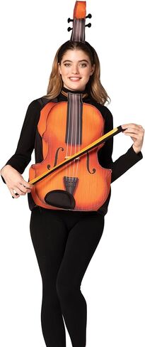 Rasta Imposta Violin Costume Fiddle Musical Instruments Dress Up Cosplay Party Costumes, Adult One Size in Saudi Arabia