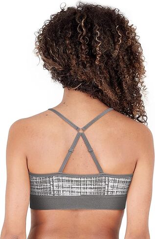 Reebok Womens Sports Bras - 2 Pack Soft Stretch Seamless Everyday Bras for Women Cross Back Strap Performance Sports Bra in Saudi Arabia