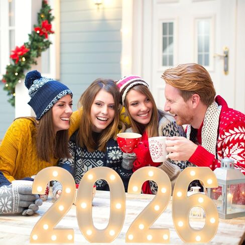 2026 LED Marquee Light Up Numbers, 4 LED Marquee Numbers for New Year Decorations 2026 graduation decorations，Class of 2026 Graduation Decorations Sign for Kindergarten Preschool High School College Wall Table Decor Party Supplies in Saudi Arabia