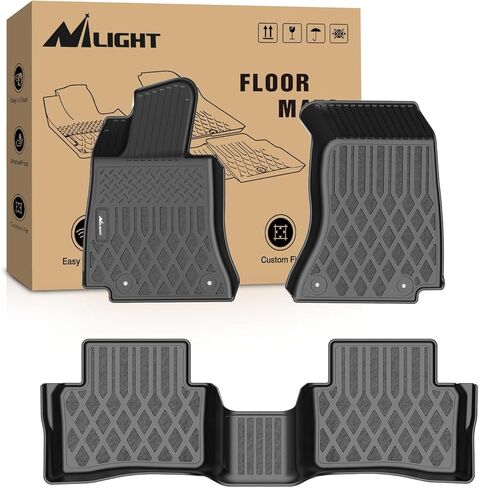 Nilight TPE Floor Mats for Volkswagen Tiguan 2018 2019 2020 2021 2022 2023 2024, All Weather Custom Fit Heavy Duty Floor Liners in Kuwait