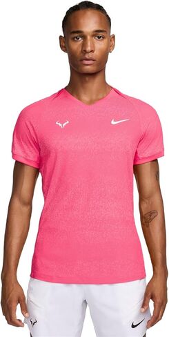 Rafa Men's Dri-FIT ADV Short-Sleeve Tennis Top (Aster Pink/White, FD5409-629) Size Large in Saudi Arabia