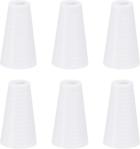 uxcell 6Pcs Cord Knobs, 19mm Window Blind Tassels Plastic Pull Cord Tassel Drops Pull End Pendant for Window Blinds Shade Curtain, White in Saudi Arabia