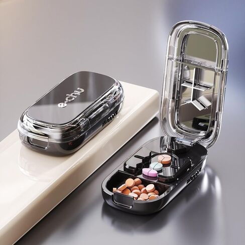 3in1 Medicine Cutter Precise Cutting Into Half/Third/Quarter Drug Divider Organizer Portable Tablet Splitting Pills Splitter in Saudi Arabia