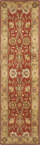سجادة SAFAVIEH Antiquity Collection - 2'3" x 6'، صدأ وذهبي، صوف شرقي تقليدي مصنوع يدويًا، مثالية للمناطق ذات حركة المرور العالية في غرفة المعيشة وغرفة النوم (AT249C) in Kuwait
