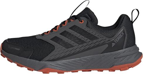 adidas Men's Terrex Tracefinder 2 Climaproof Trail Running, Black/Black/Semi Impact Orange, 9 in Saudi Arabia