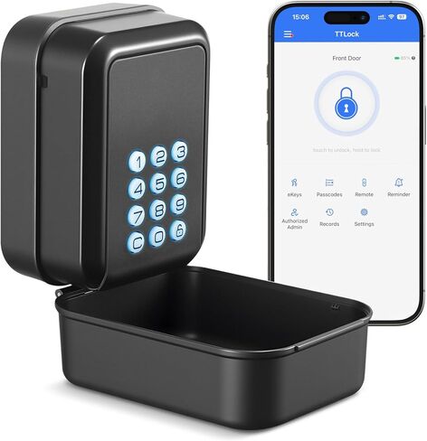مربع قفل المفتاح الذكي مربع قفل Bluetooth الإلكترونية مع التحكم في التطبيق وأنواع رمز الدبوس ، مشاركة صندوق قفل الجدار Ekey لمكتب Airbnb Realtor House Office in Kuwait