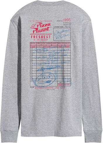 Toy Story 4 - Pizza Planet Food Order - Men's Long Sleeve Graphic T-Shirt in Saudi Arabia