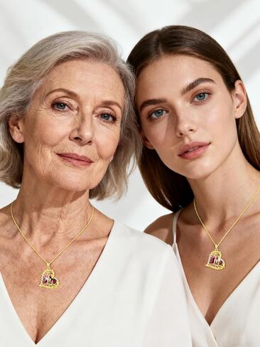 JIYVY32 14K Gold Tree Of Life Necklace Gifts for Women,Mother and 2 Pendant Stone Family Tree Necklaces,Valentines Anniversary Birthday Gifts for Her Wife Mom Grandma Daughter in Saudi Arabia