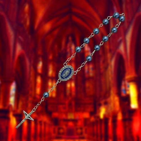 مسبحة سفر SANCTRA لمدة عقد واحد، مصنوعة يدويًا ومباركة في الأرض المقدسة، مسبحة عقد واحد مع ميدالية وصليب، وحقيبة هدايا وشهادة الأصالة in Kuwait