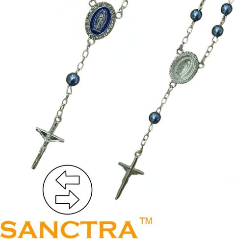 مسبحة سفر SANCTRA لمدة عقد واحد، مصنوعة يدويًا ومباركة في الأرض المقدسة، مسبحة عقد واحد مع ميدالية وصليب، وحقيبة هدايا وشهادة الأصالة in Kuwait