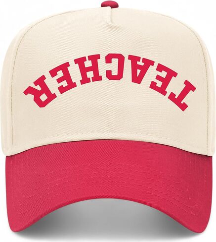 Teacher Upside Down Reversed Vintage Trucker Hat | Premium Adjustable Snapback Baseball Hat for Men & Women in Saudi Arabia