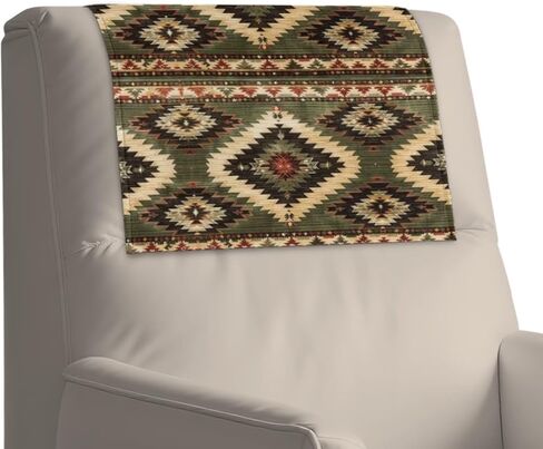 Nuinaserg Recliner Chair Covers for Reclining Chair, Machine Washable Head Protector for Sofa Recliner Headrest Cover, Western Aztec Pattern in Saudi Arabia