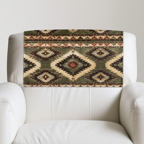 Nuinaserg Recliner Chair Covers for Reclining Chair, Machine Washable Head Protector for Sofa Recliner Headrest Cover, Western Aztec Pattern in Saudi Arabia