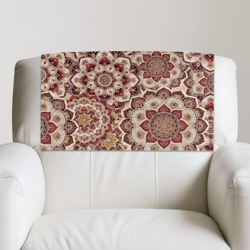 Nuinaserg Recliner Chair Covers for Reclining Chair, Machine Washable Head Protector for Sofa Recliner Headrest Cover, Western Aztec Pattern in Saudi Arabia