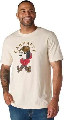 Carhartt Mens Relaxed Fit Lightweight Short-Sleeve Active Jac Graphic T-Shirt in Saudi Arabia