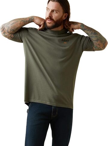 ARIAT Men’s Rebar Cotton Strong Logo Short Sleeve T-Shirt in Saudi Arabia